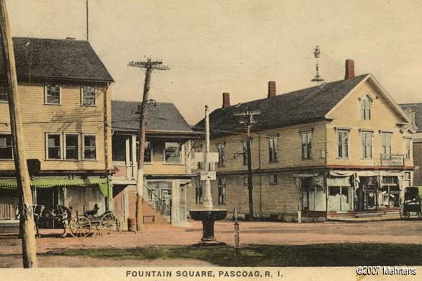 Pascoag - Fountain Square (colored)